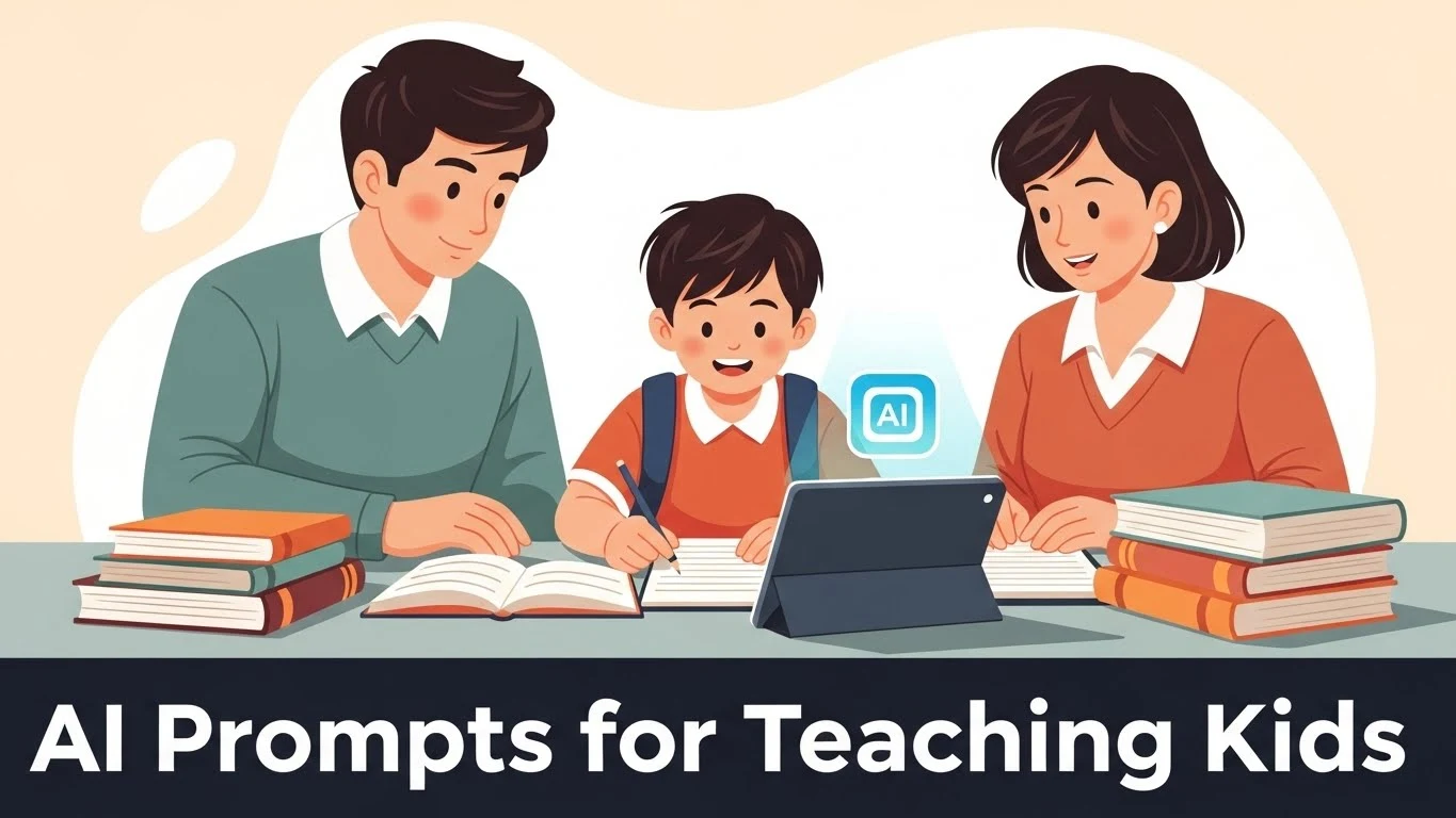 How to Use AI Prompts to Teach Children Without Cheating AI prompts for teaching children with parent and teacher guidance