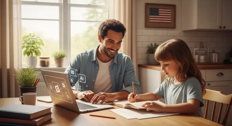 Best AI Tools for Homeschooling Parents in the United States (2026 Guide) Homeschooling parent in the United States using AI tools to support lesson planning and learning at home