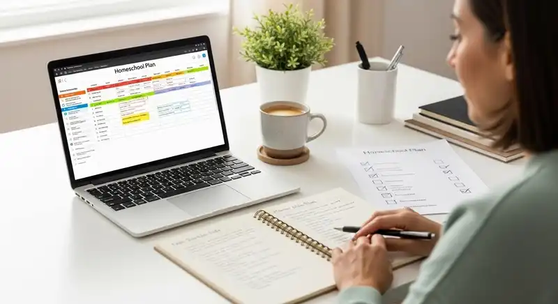 Weekly homeschool planning with AI to track child learning progress