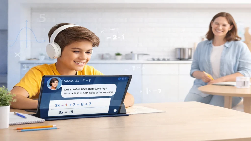 StarSpark AI Math Tutor Review: The AI Teacher That Helps Kids Finally Understand Math 1 AI math tutor helping kids understand math step by step at home
