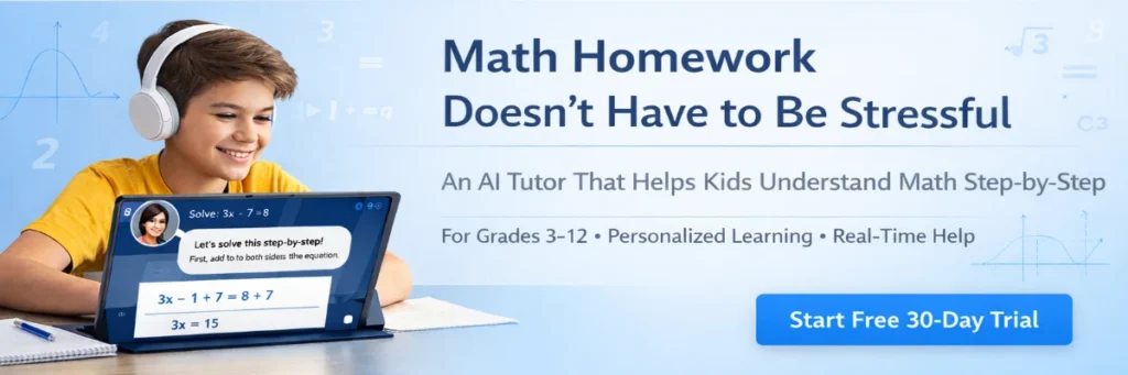 AI math tutor helping kids understand math step by step