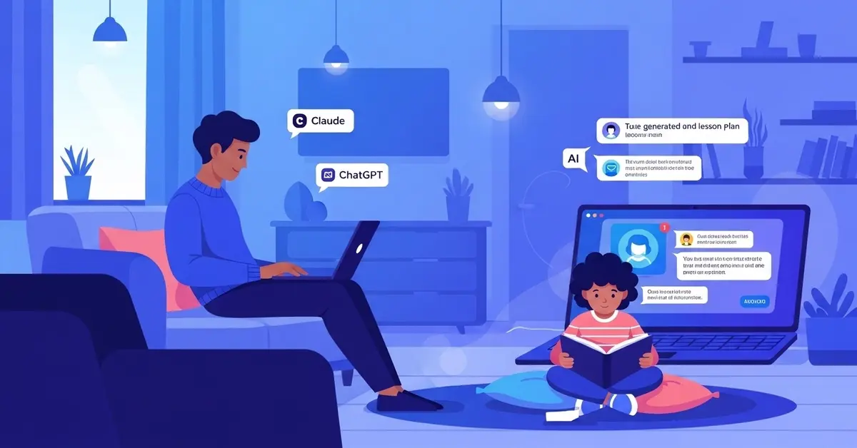 AI tools creating 5E lesson plan for homeschool parents in minutes