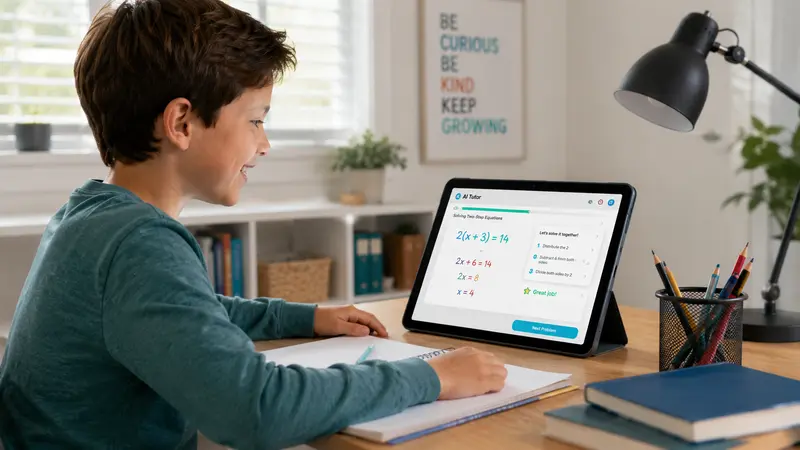 10 Best AI Tools for Homeschool Parents in 2026 (Save 10+ Hours Weekly) Best AI tools for homeschool parents - child using StarSpark AI tutor for math
