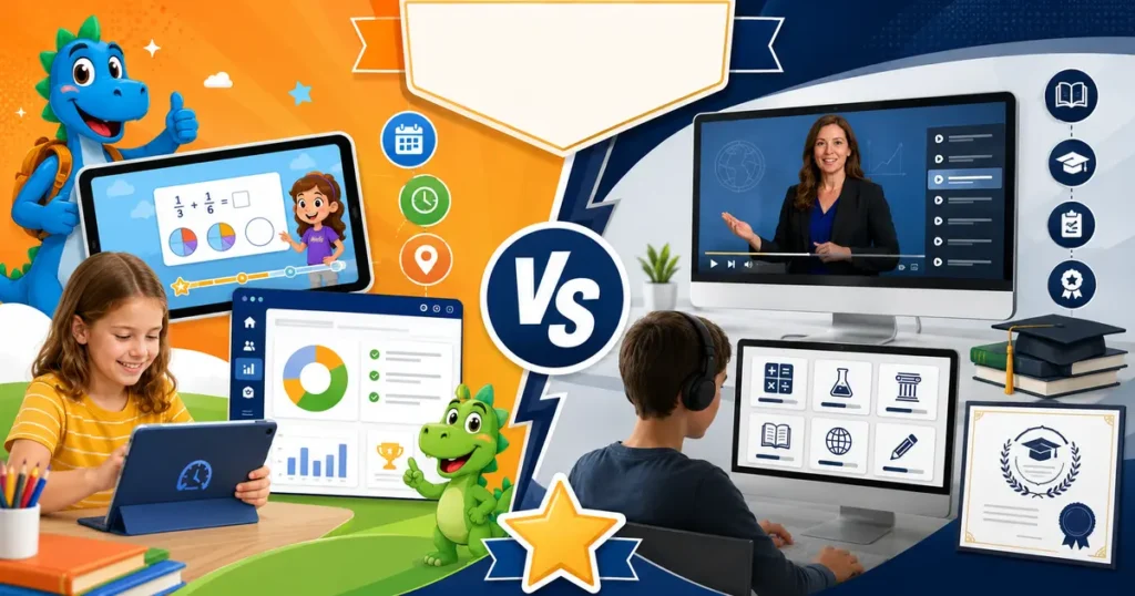 Time4Learning vs Acellus (2026): Pricing, Curriculum, Pros & Cons Compared Time4Learning vs Acellus 2026 homeschool comparison: flexible animated online curriculum with parent controls and lower learning curve wins for most homeschool families versus structured video-lecture Acellus Academy for independent learners and flexible scheduling, best overall value homeschool program